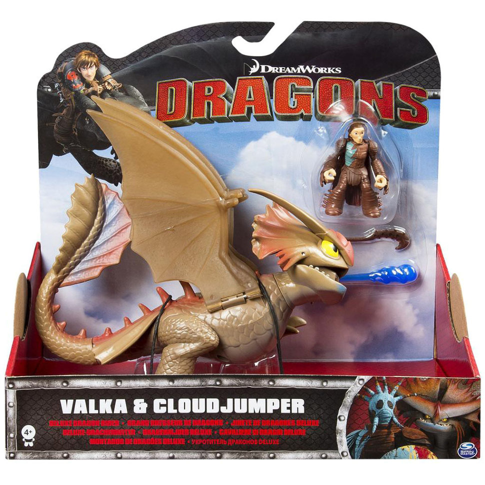 Игровой набор из серии «Как приручить дракона 2» Большой дракон и всадник, Valka & CloudJumper  